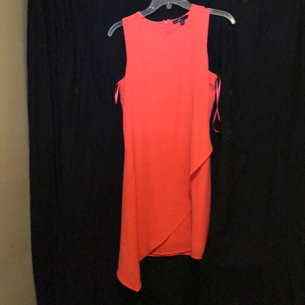 Coral cocktail dress